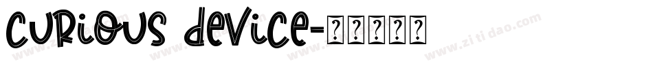 Curious Device字体转换